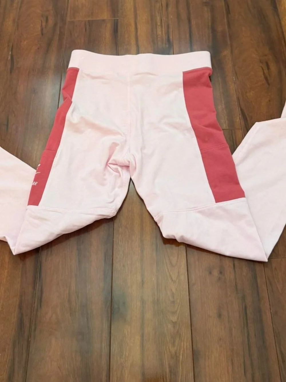 Nike Kids Pink and Red Paneled Joggers
